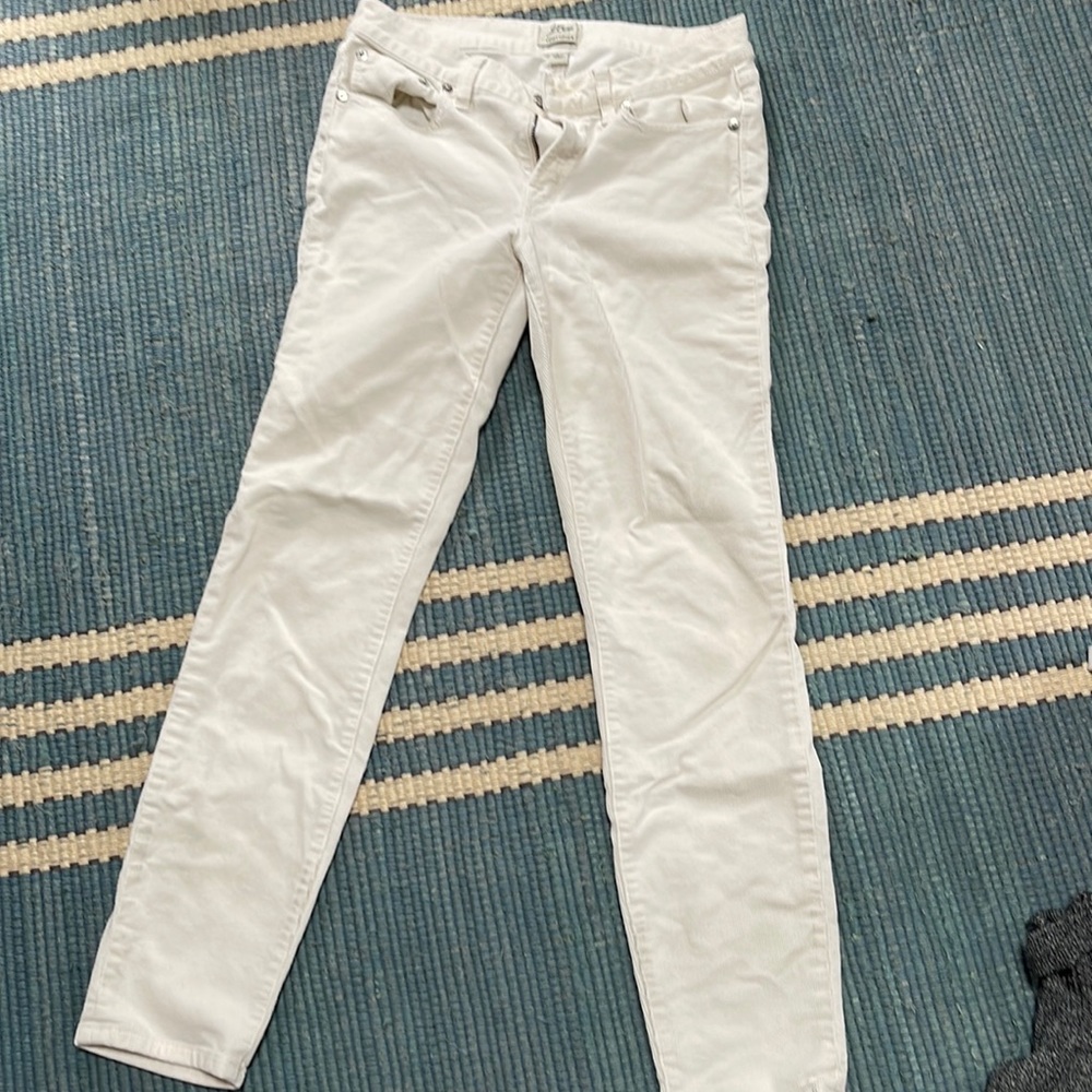 Jcrew white corduroys